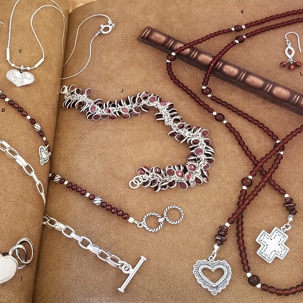 Rare Silpada Sterling Silver Garnet Cha Cha Bracelet - Picture 11 of 14